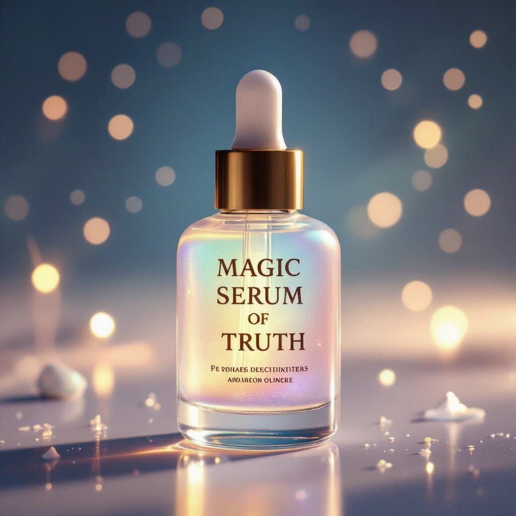 Magic Serum of Truth in Opalescent Bottle