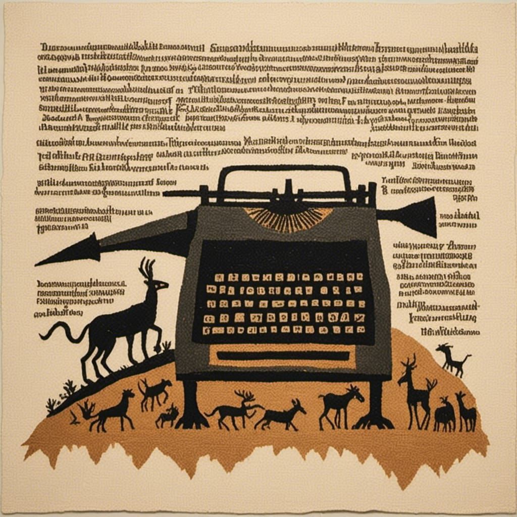 Vintage Typewriter with Half-Typed Page