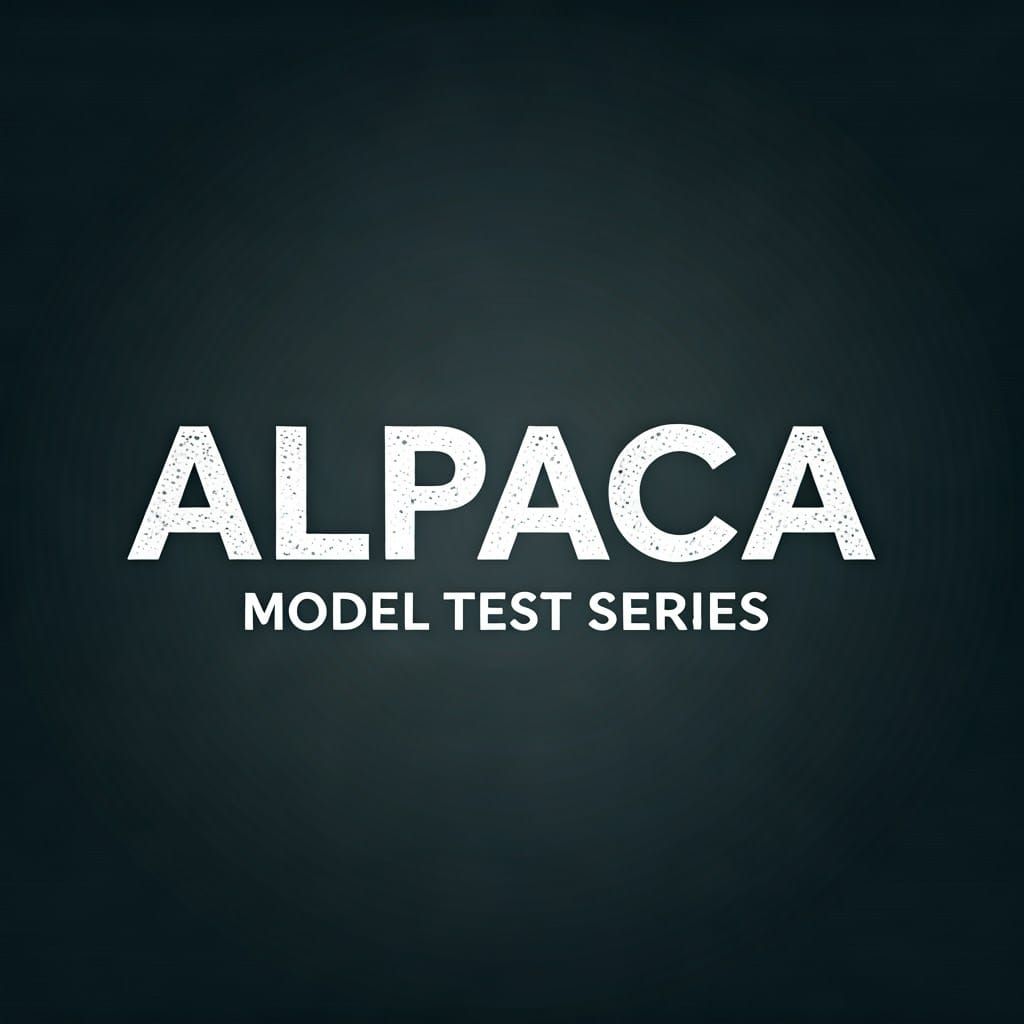 Chalky Alpaca Model Test Series