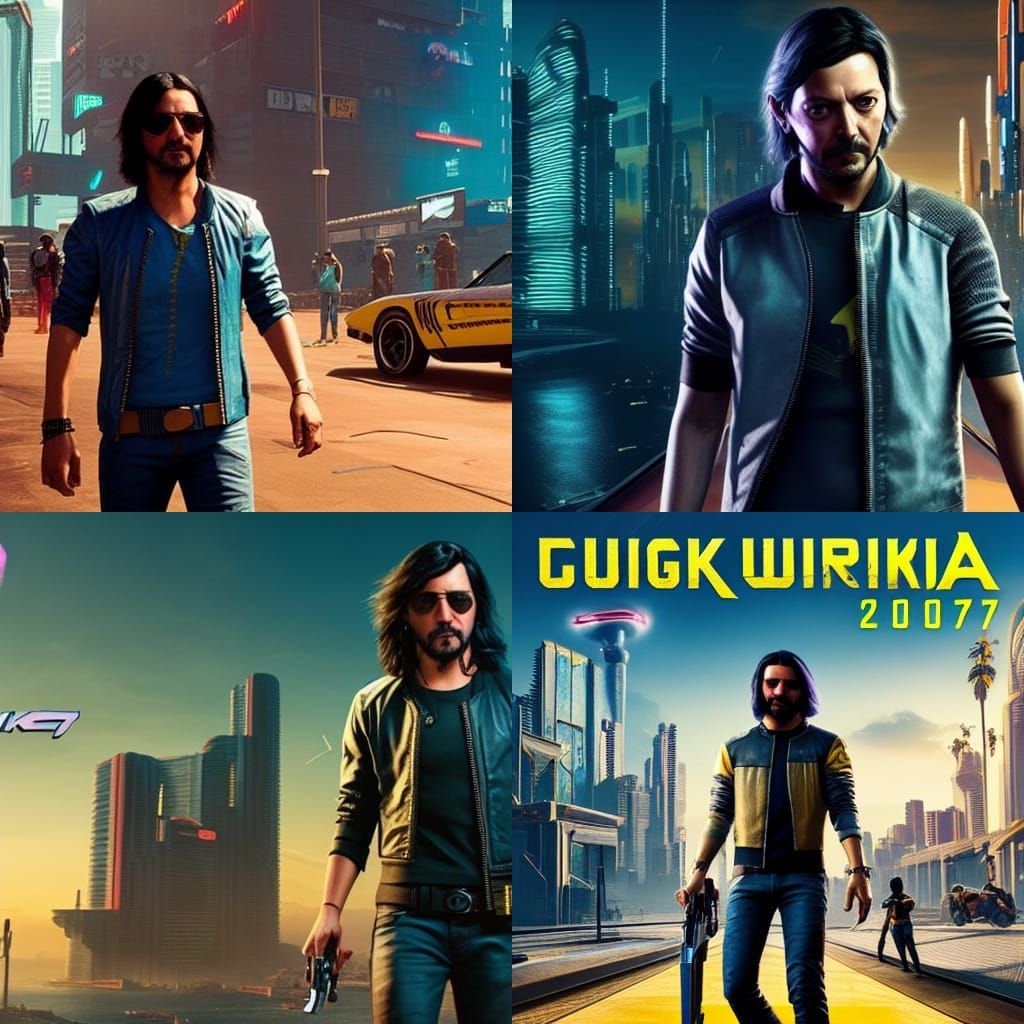 Diego Luna in Cyberpunk 2077 Style