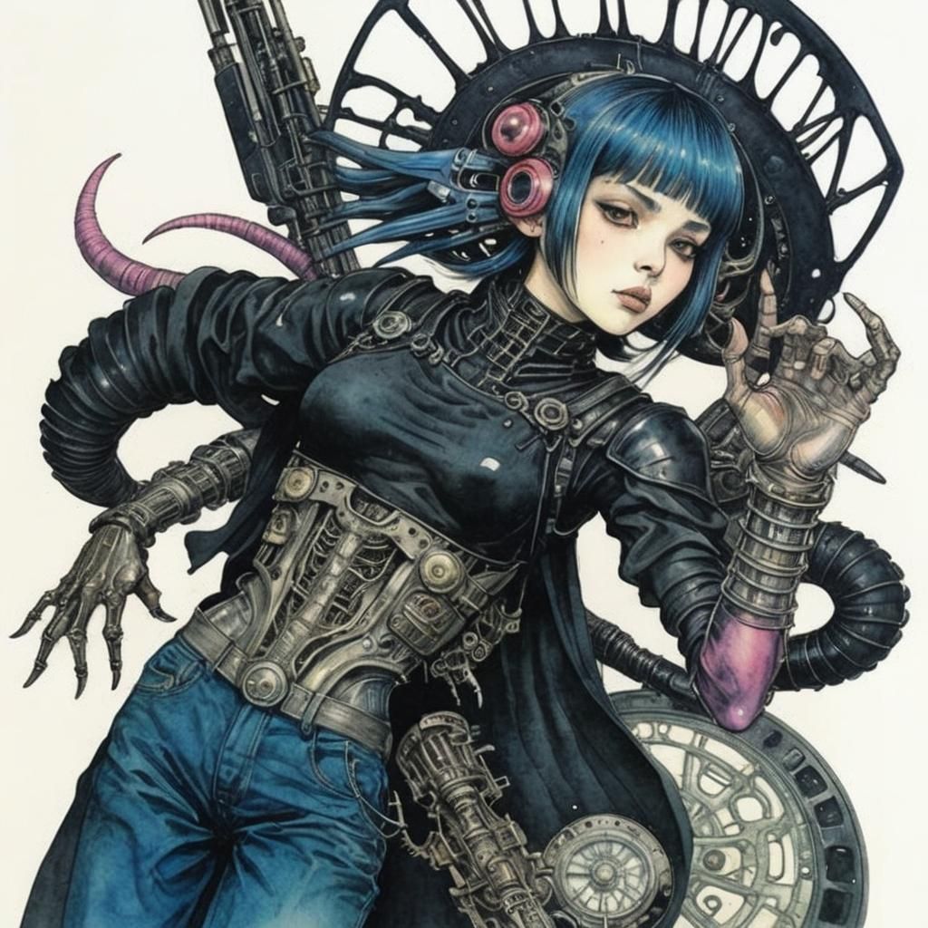 Punk Disco Riot in Mixed Media Style