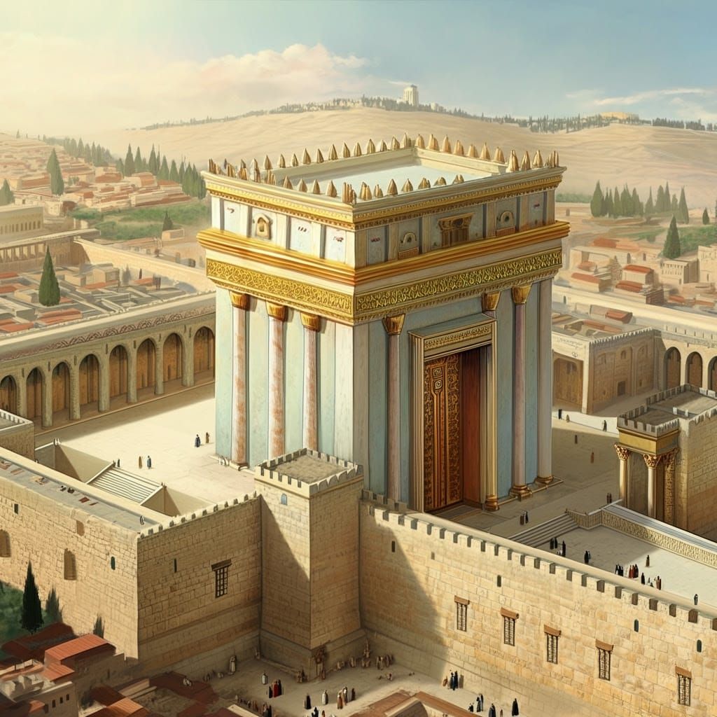 Ancient Jerusalem Temple Complex in Stunning Aerial Detail