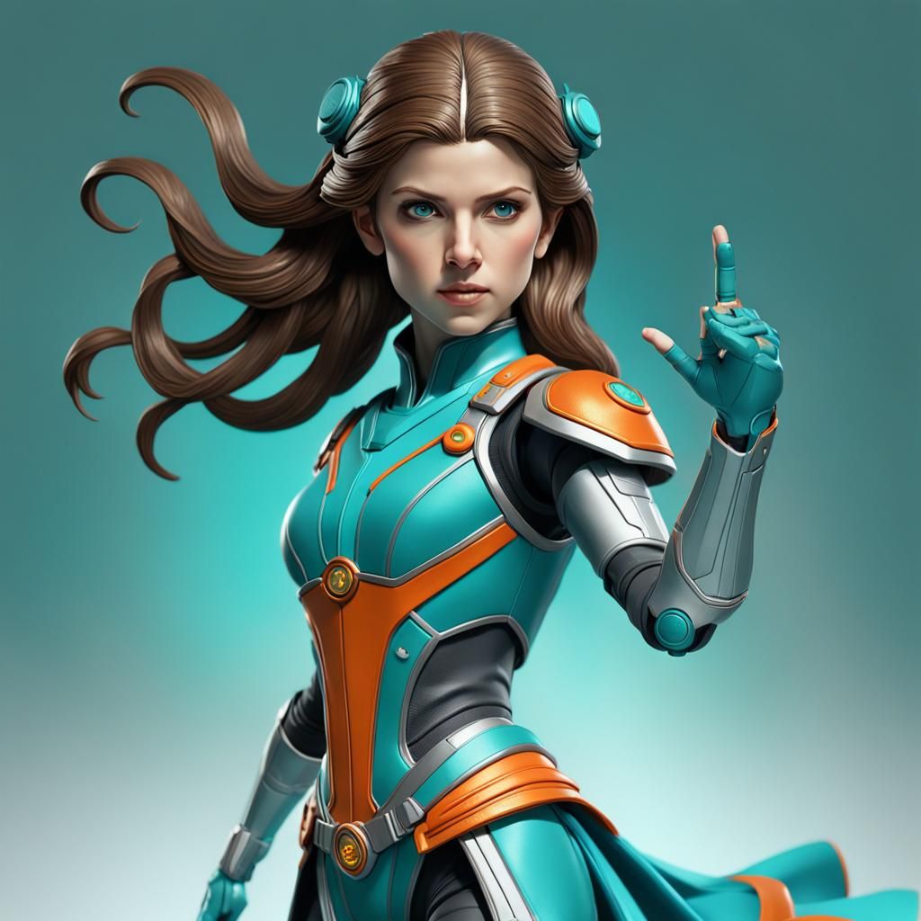 Anna Kendrick as an Action Figure Concept Art