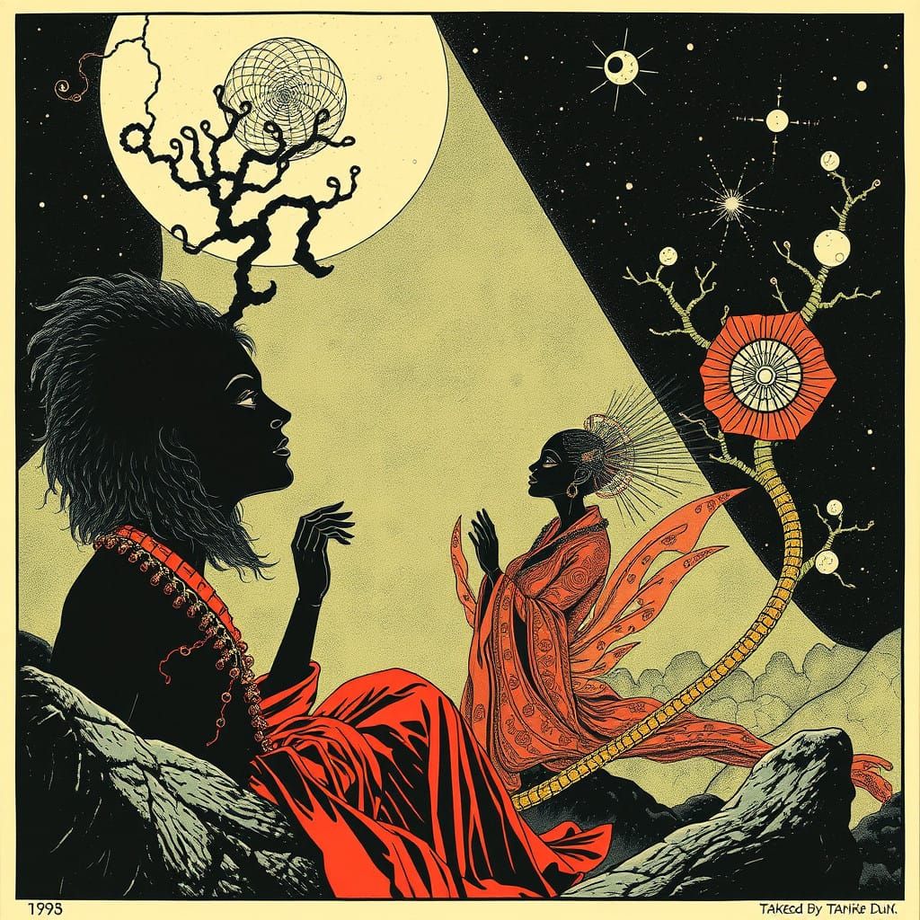 Biopunk Apocalypse in Luminous Cyberpunk Style