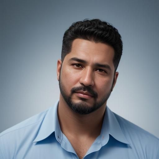 Realistic Portrait of North African Man in Suit