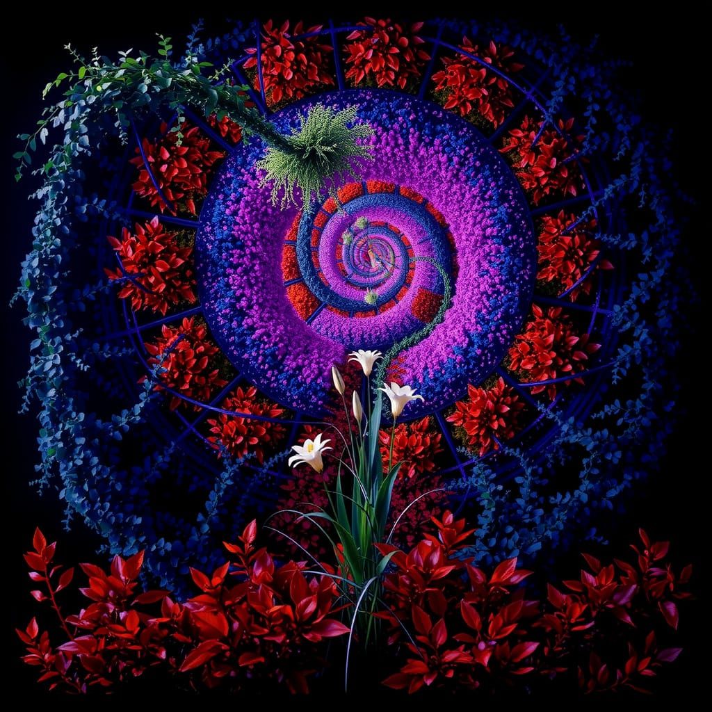 Overgrown Garden Path: A Photorealistic Visual Maze