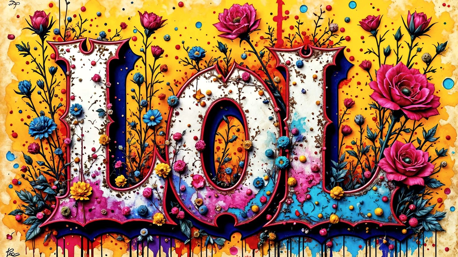 LOL Letters in Bold Akimora Style