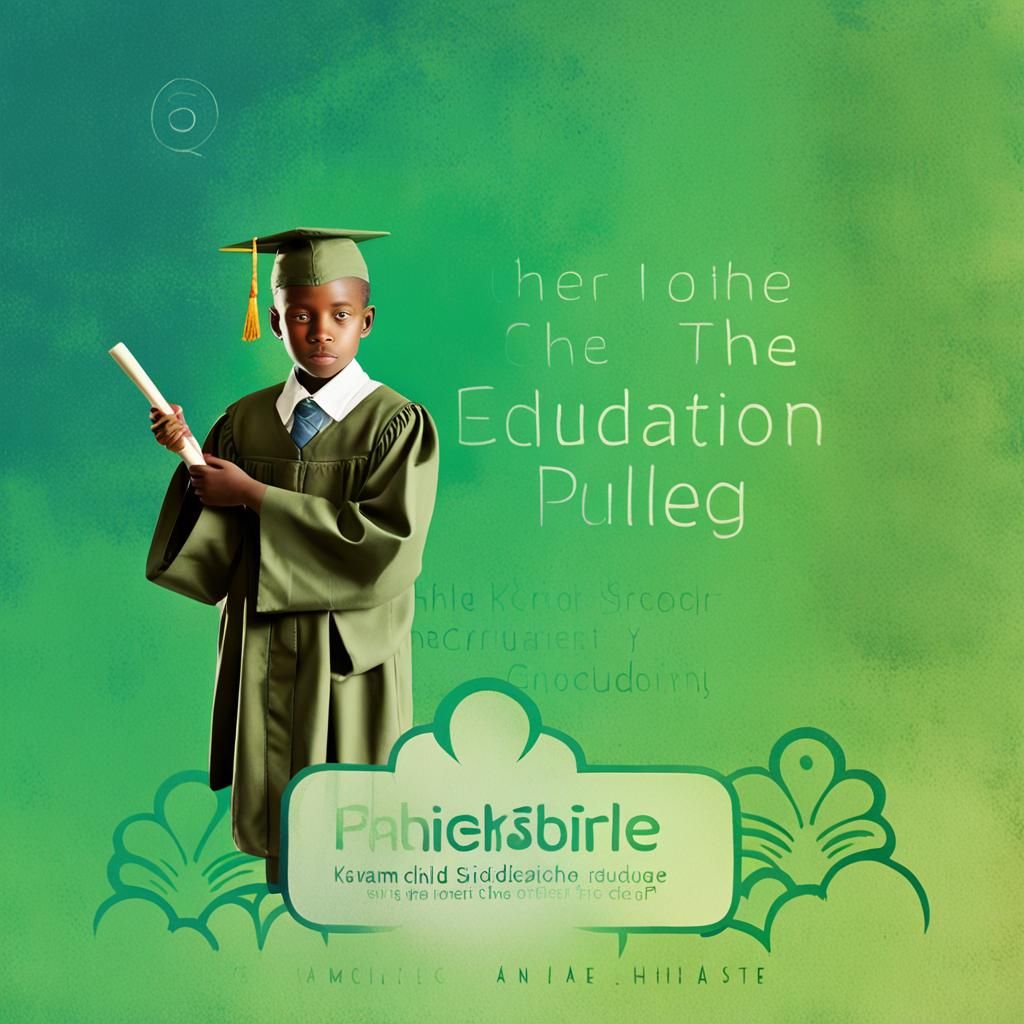 Kenyan Child Graduation: Uplifting Digital Art for Education