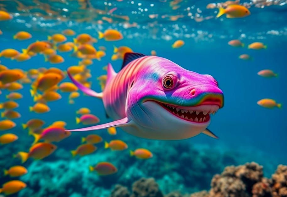 Whimsical Orange and Blue BLANKATHON in Tropical Paradise