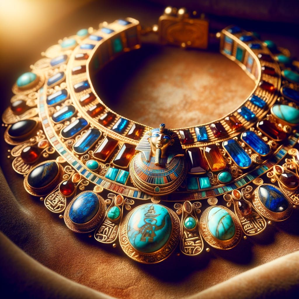 Egyptian jeweled collar