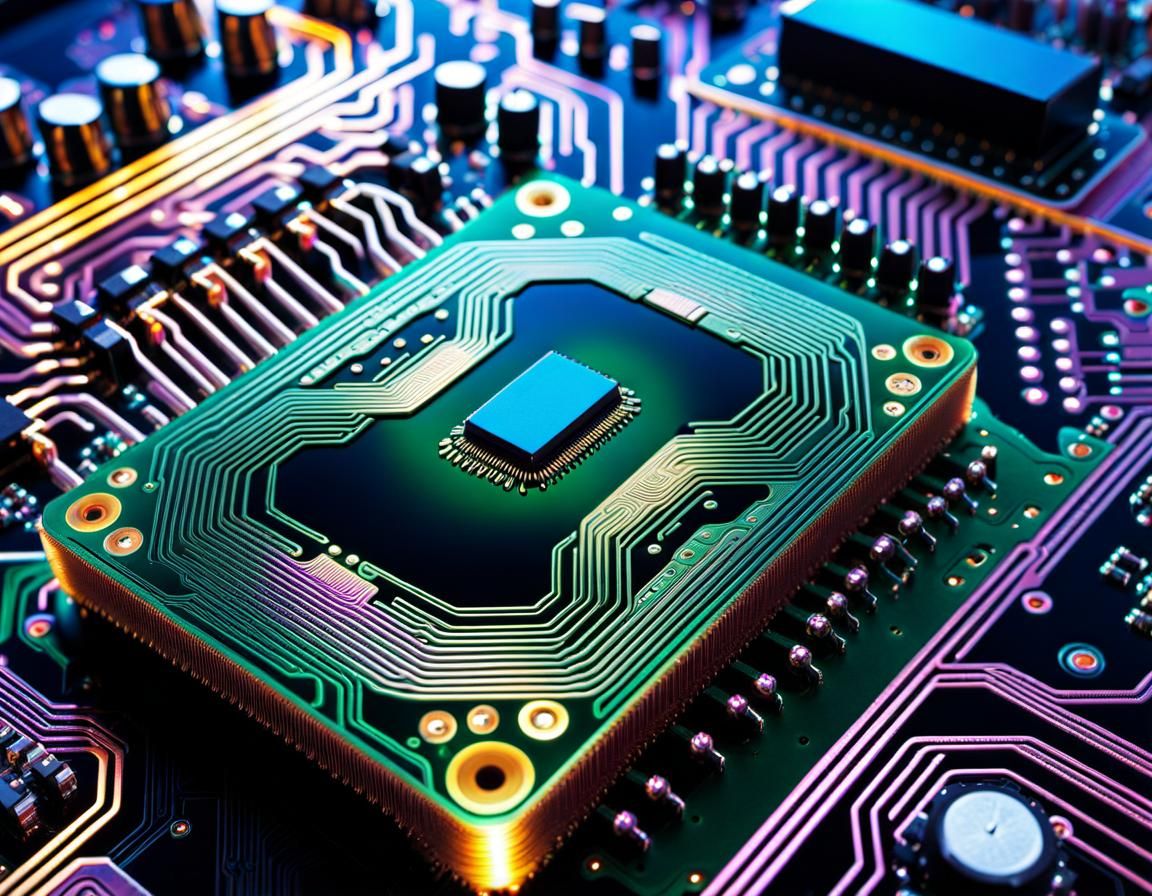 Iridescent Circuit Board (Version 2)