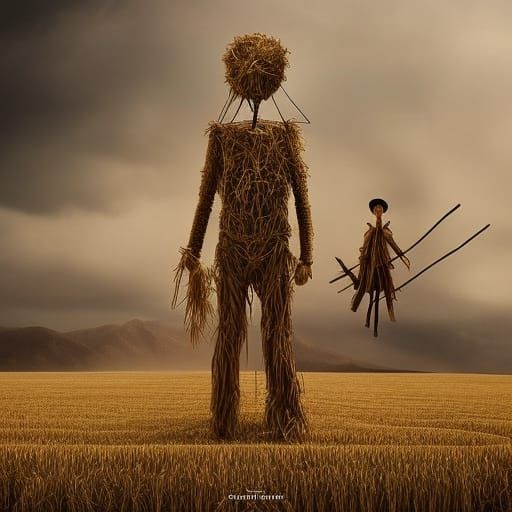 Scarecrow and Horseshoe Album Cover: Digital Matte Painting