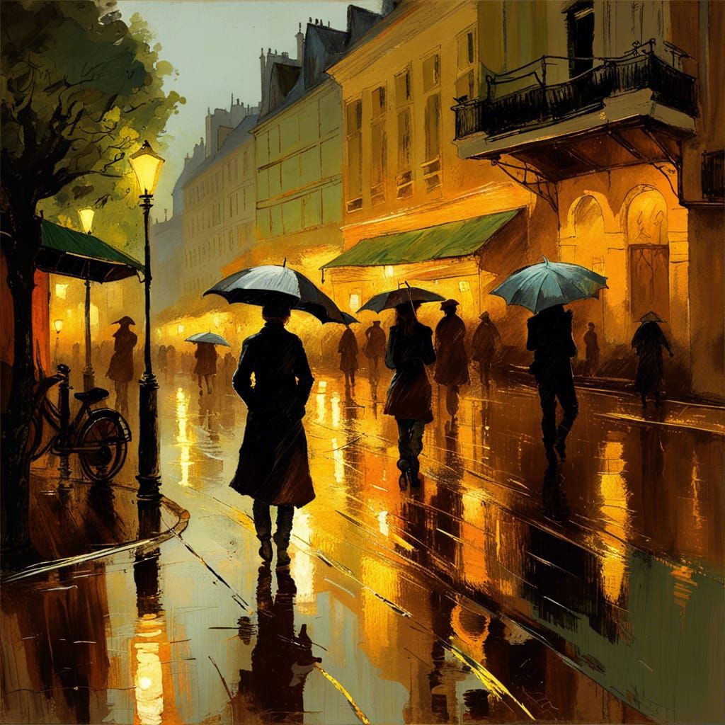 Melancholy Rainy City