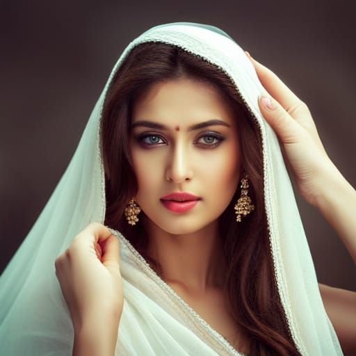 Divine Girl Radiating Beauty as Radhe Rani