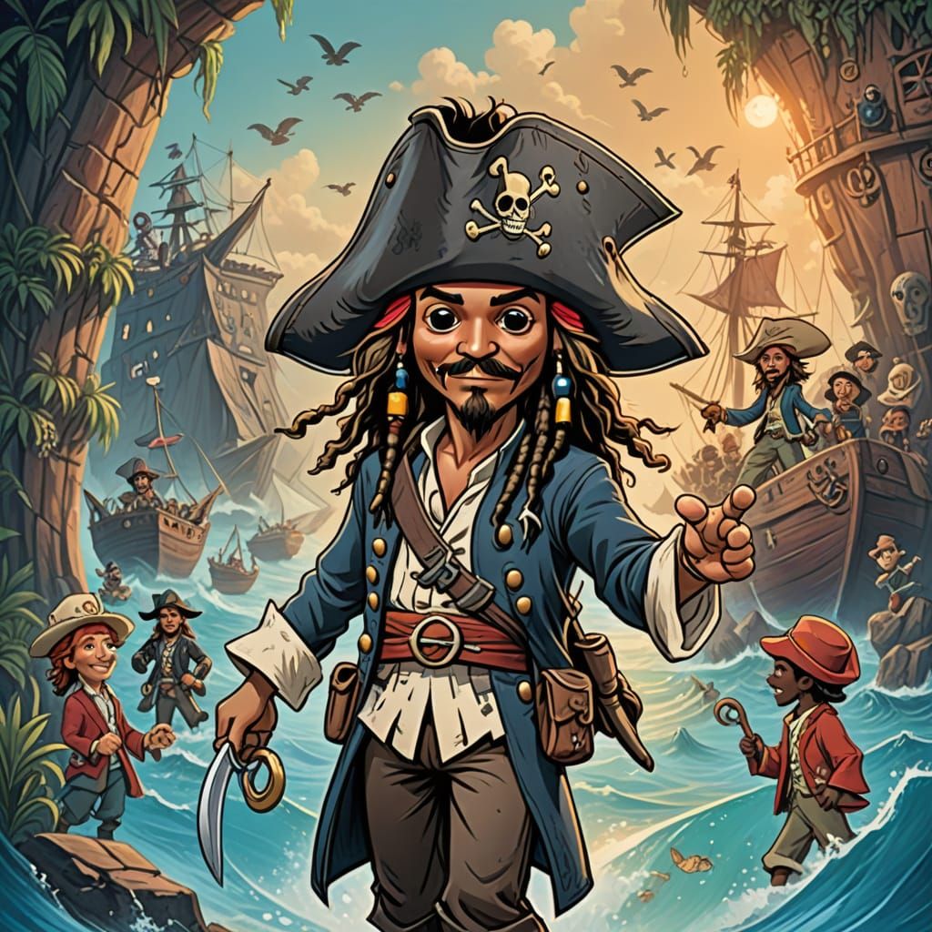 Jack Sparrow Leads Disney Crew Treasure Hunt
