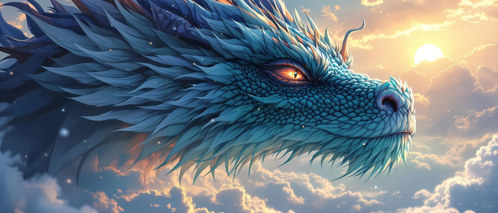 Dragon Basks in Radiant Sunlight