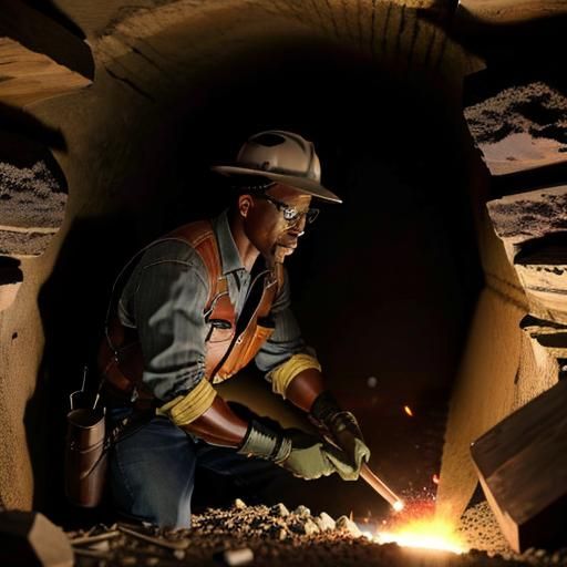 American Folk Hero John Henry, Steel-Driving Man