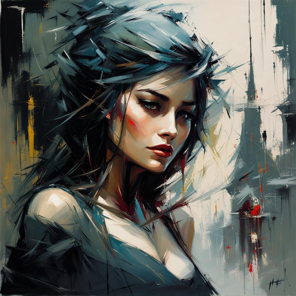 Fantasy Nest Illustration in Impasto Style