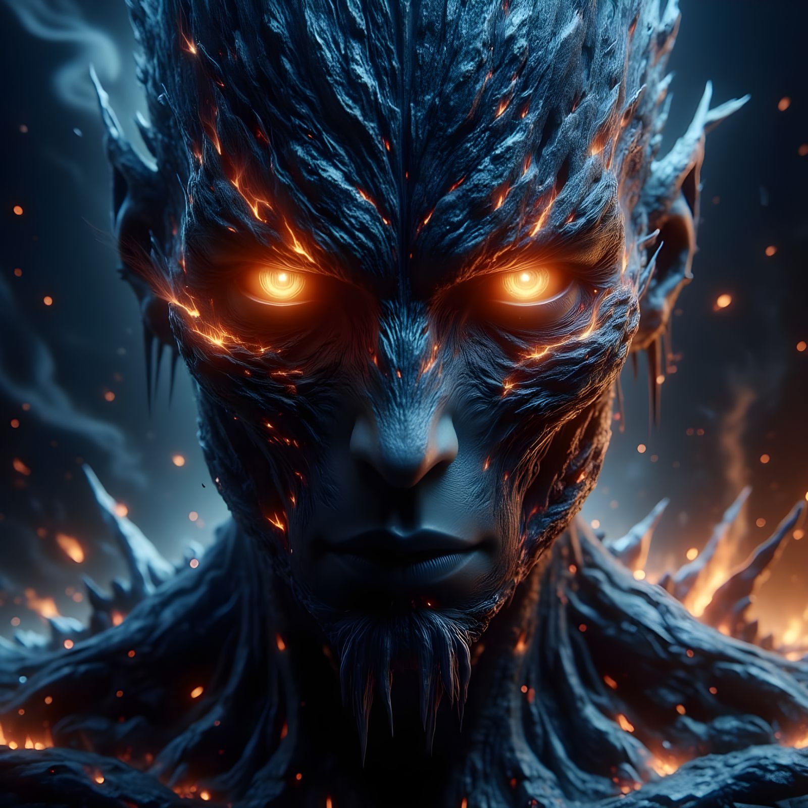 Ethereal Fury Unleashed in Cyberpunk Fantasy Art