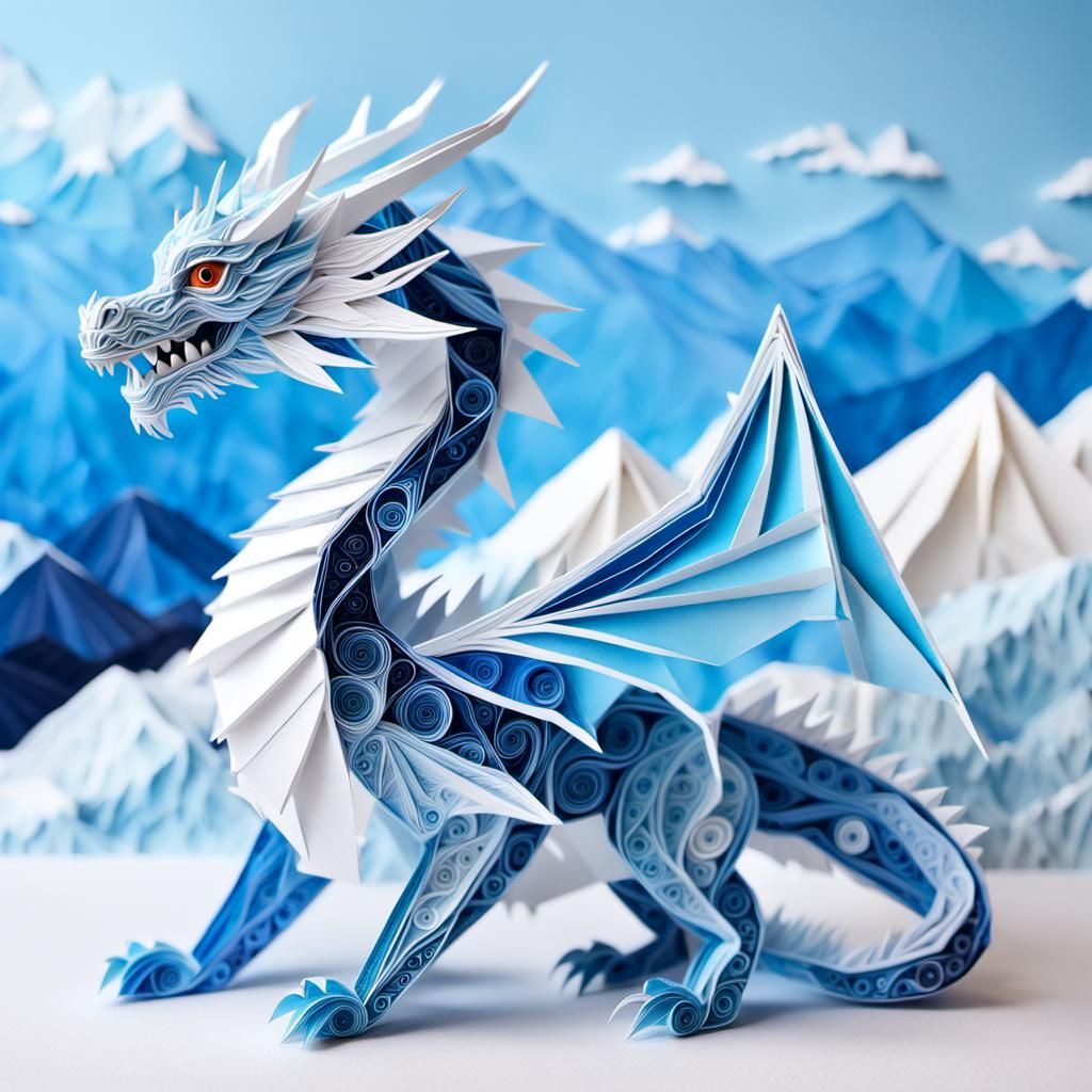 Ice Dragon origami