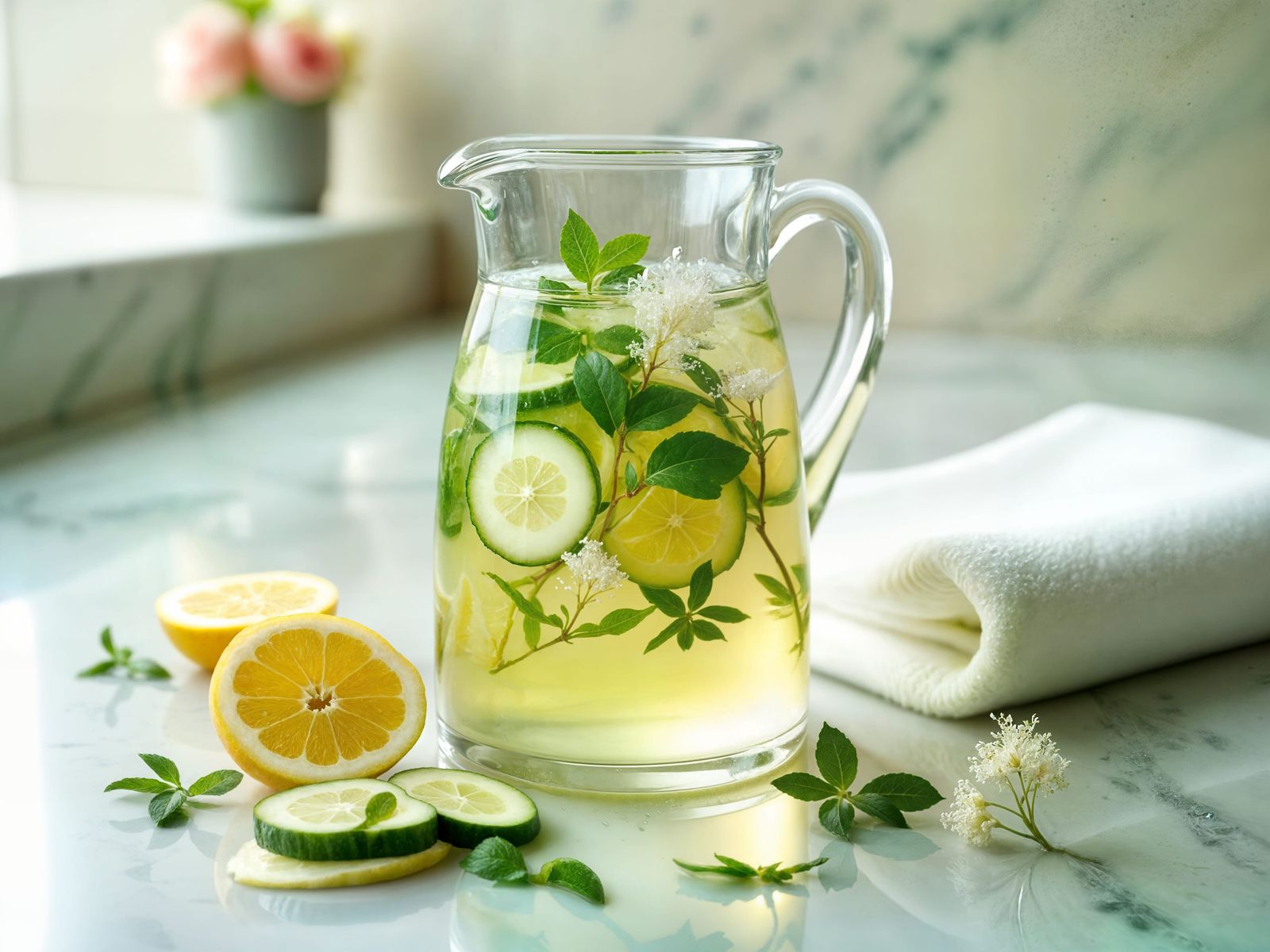 Youthful Skin Revival in Vibrant Watercolors