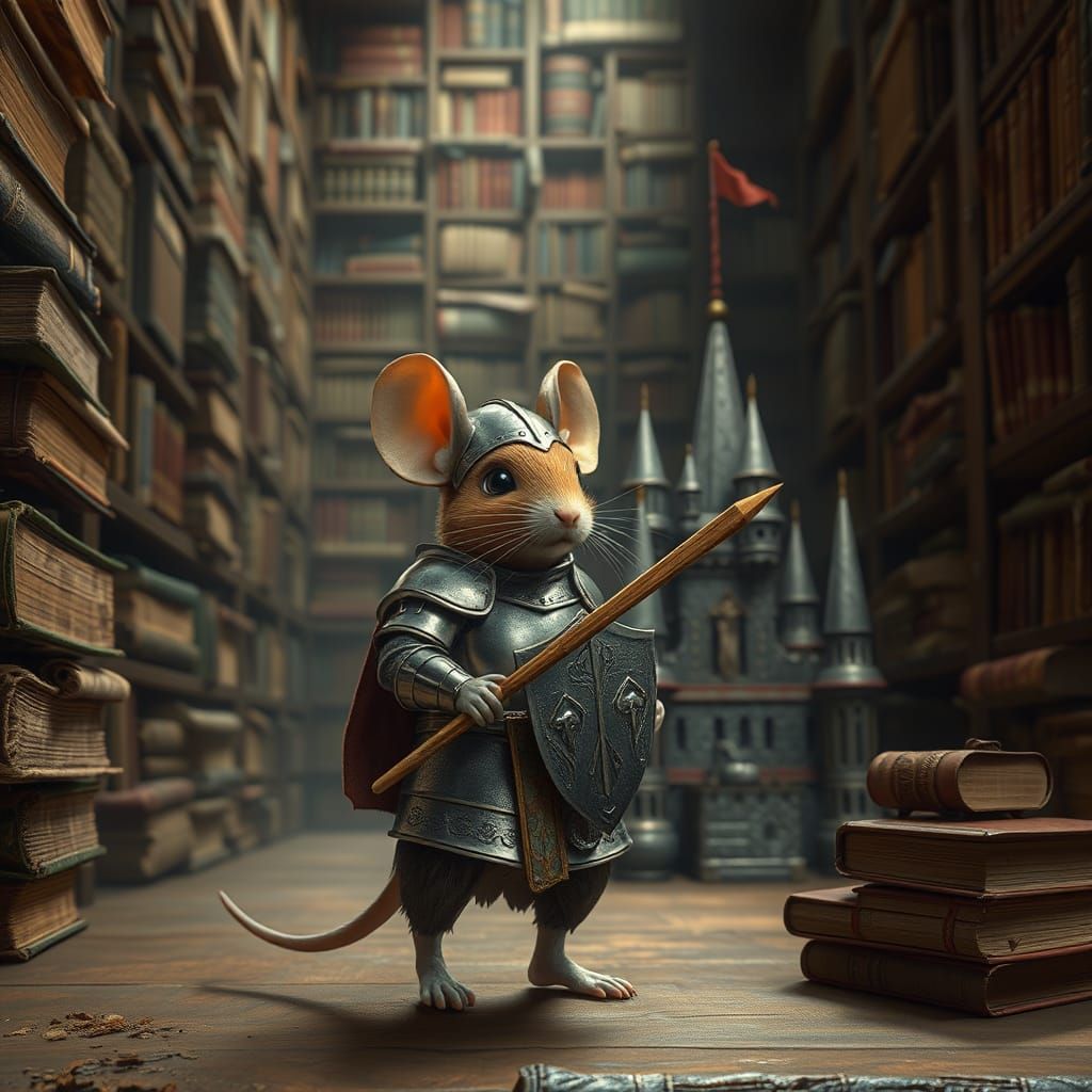 Brave Mouse Knight Guards Book Castle
