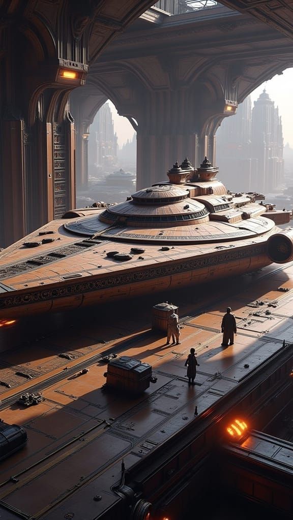 Legendary Millennium Falcon Dominates Imperial Hangar