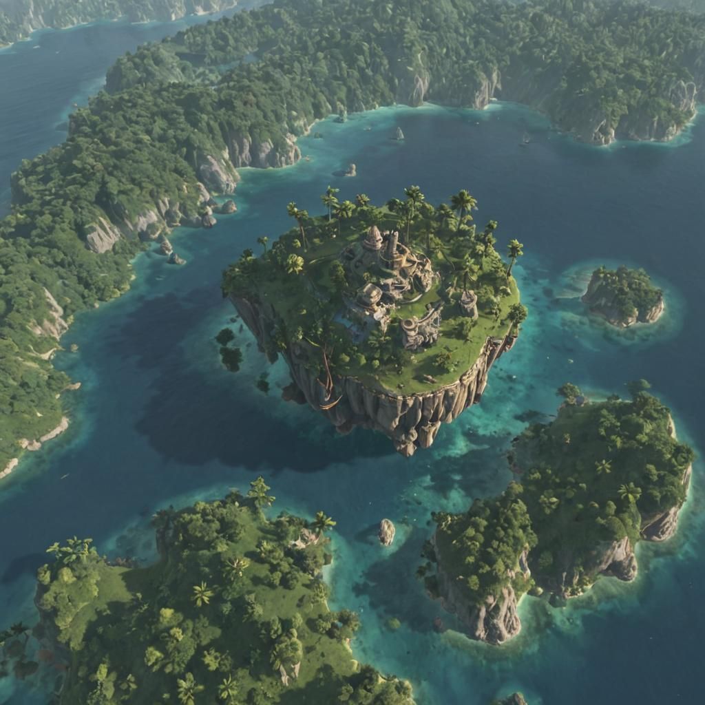 AI Generated Sky Island