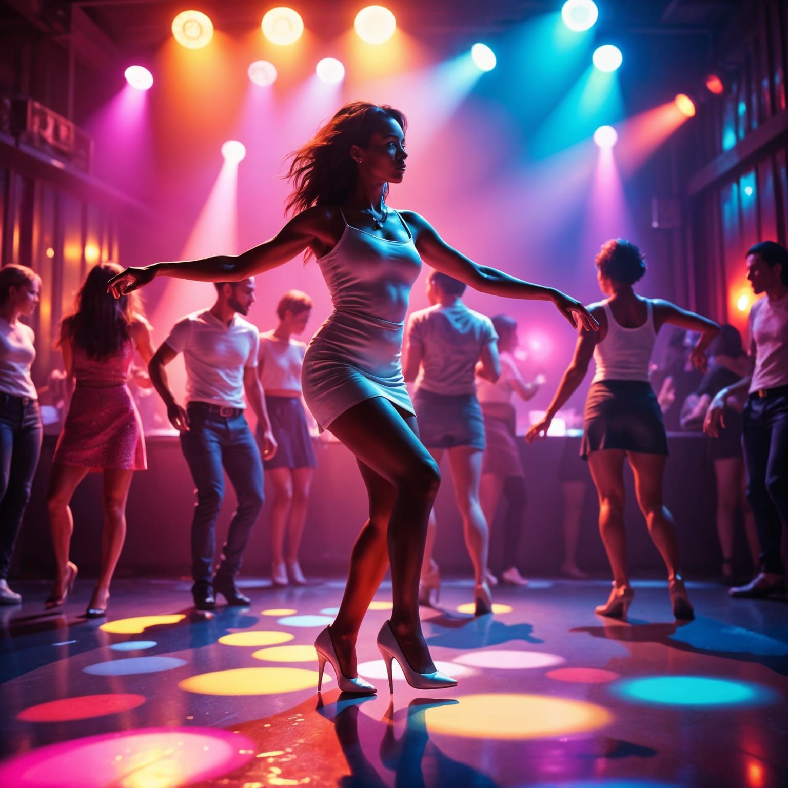 Disco Queen in Vibrant Splendor