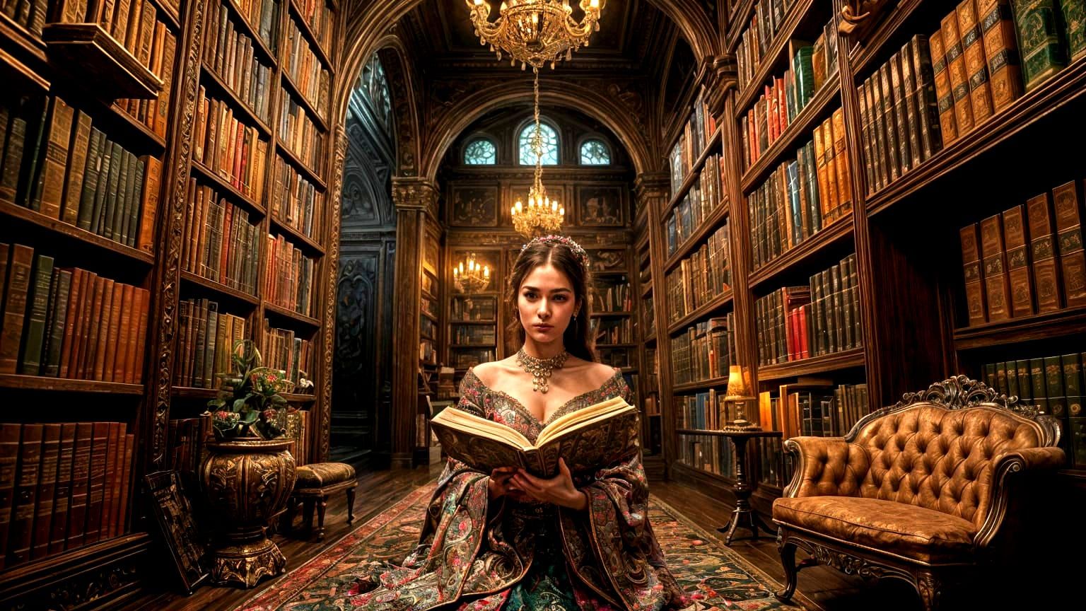 Detailed Fantasy Portrait of a Girl in ColorART