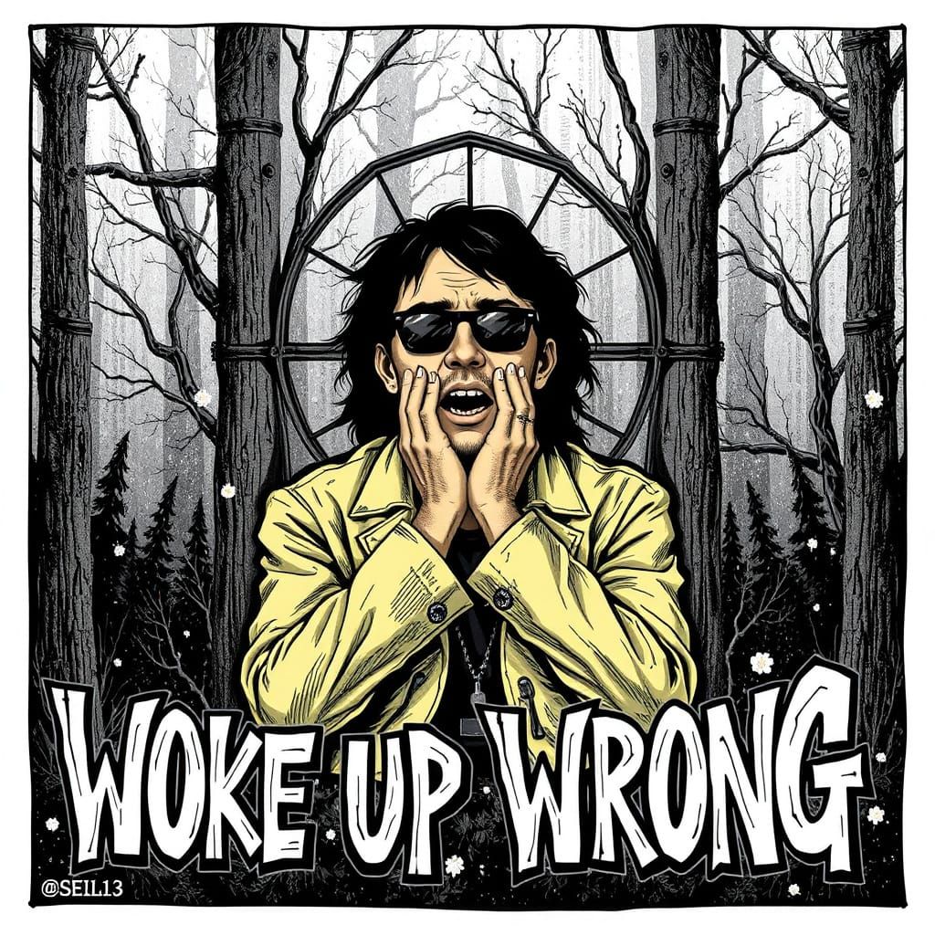 Woke Up Wrong: Anti-Woke Rock Album Artwork