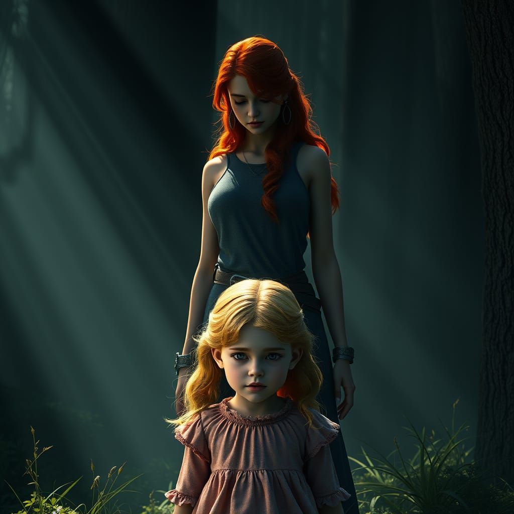 Ethereal Moment in Sunset Light