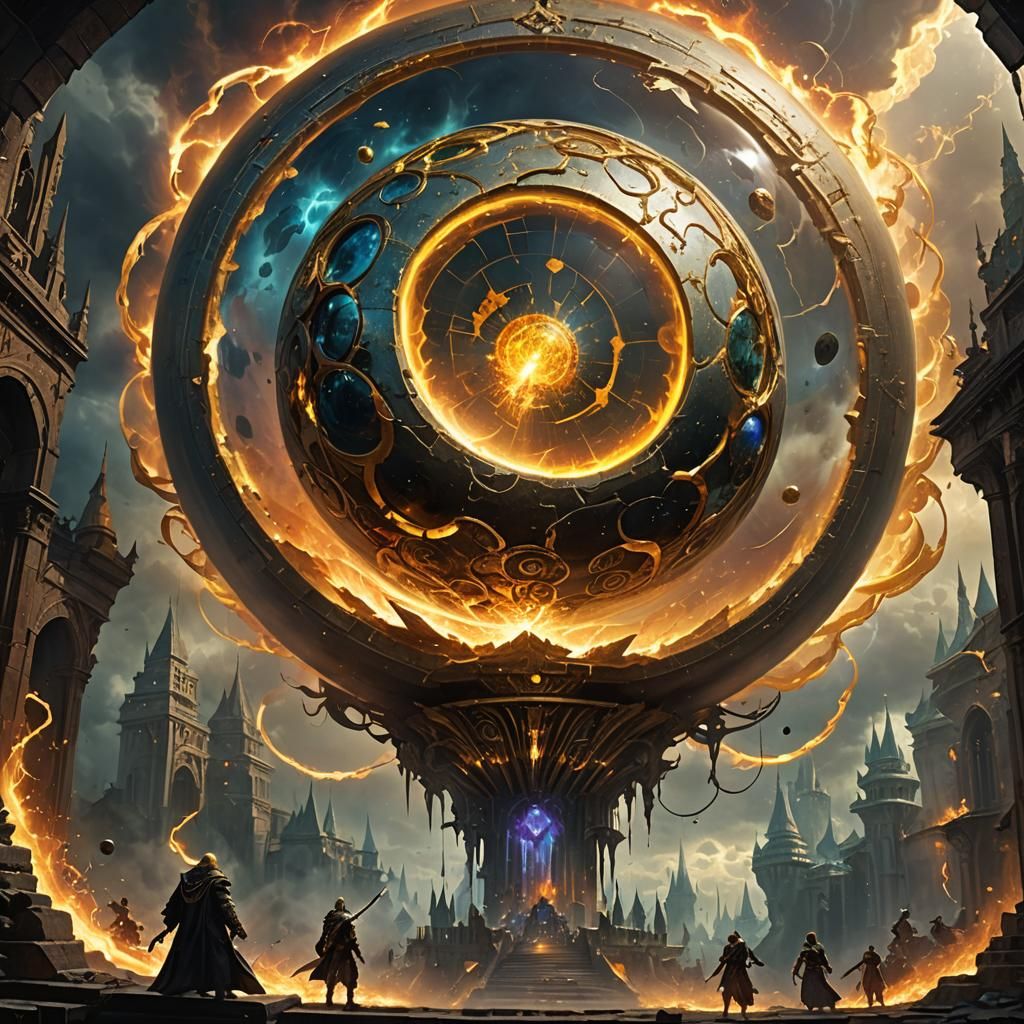 Epic Fantasy Landscape with Magical Blast in Unreal Engine