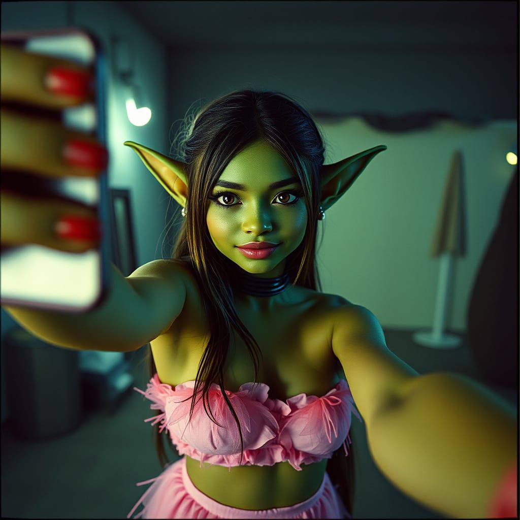 Enchanting Goblin Girl Captured in Cinematic Beauty