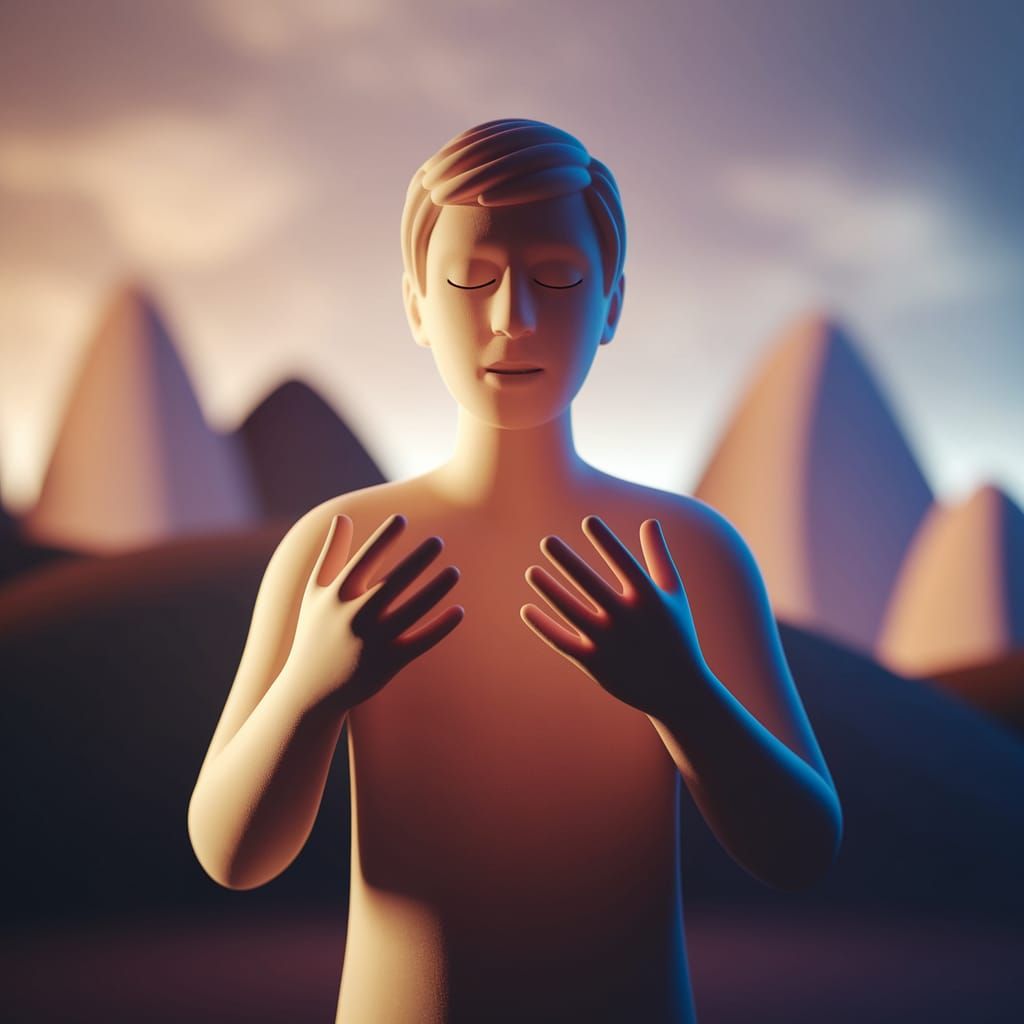 Figure in Contemplative Silence