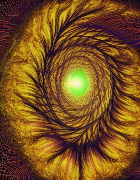 Surreal Brain Network with Fractal and Hybrid Elements