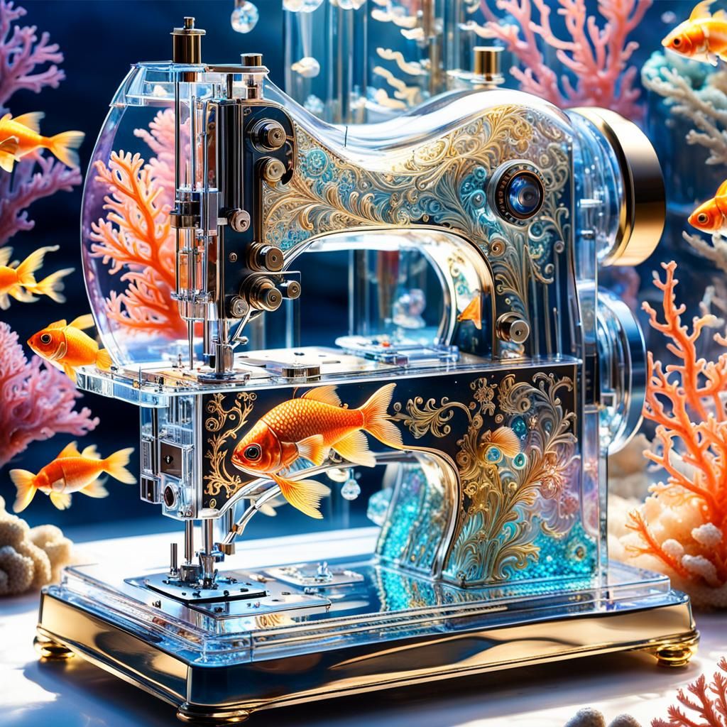 Underwater sewing machine