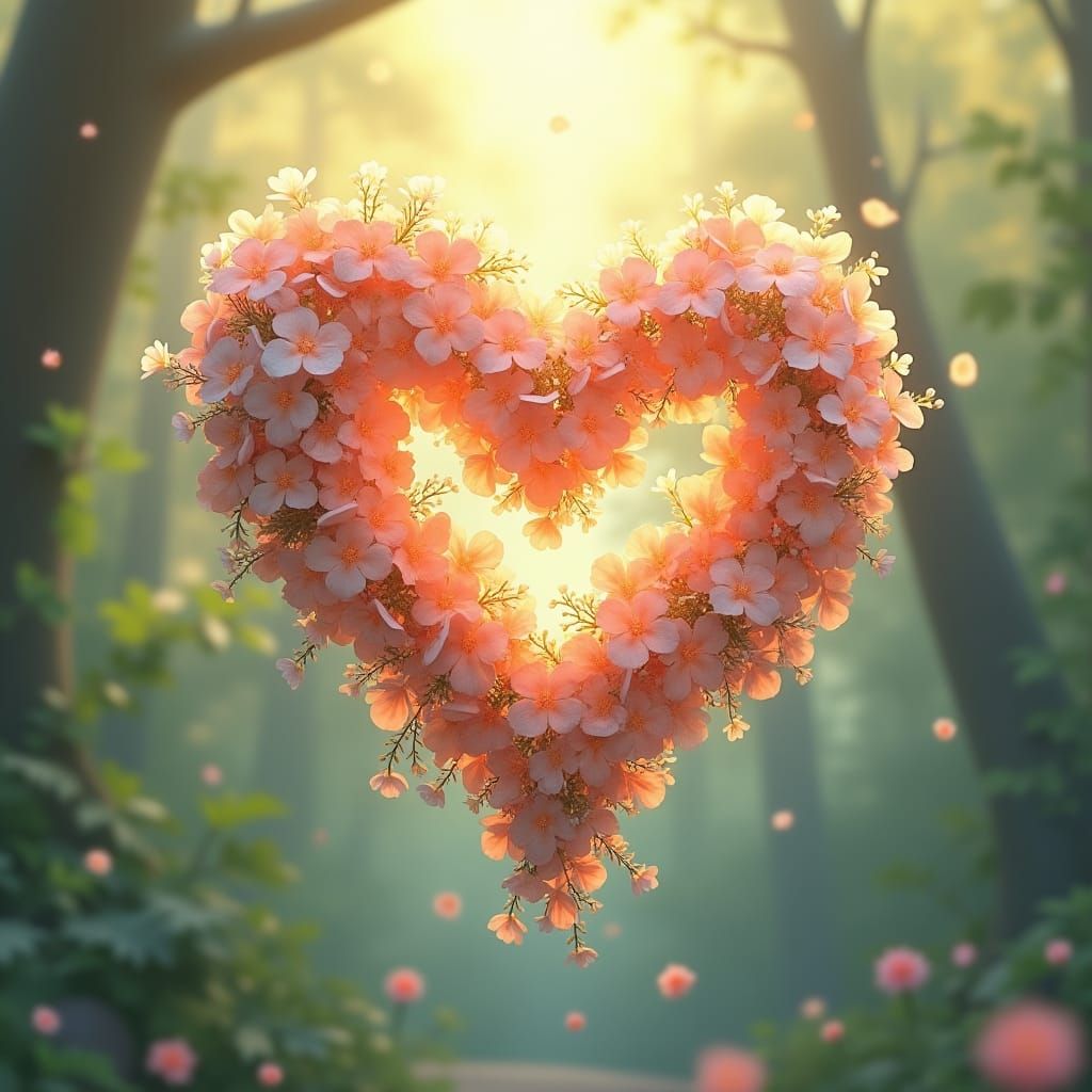Wildflower Heart: Ethereal 3D Anime Art