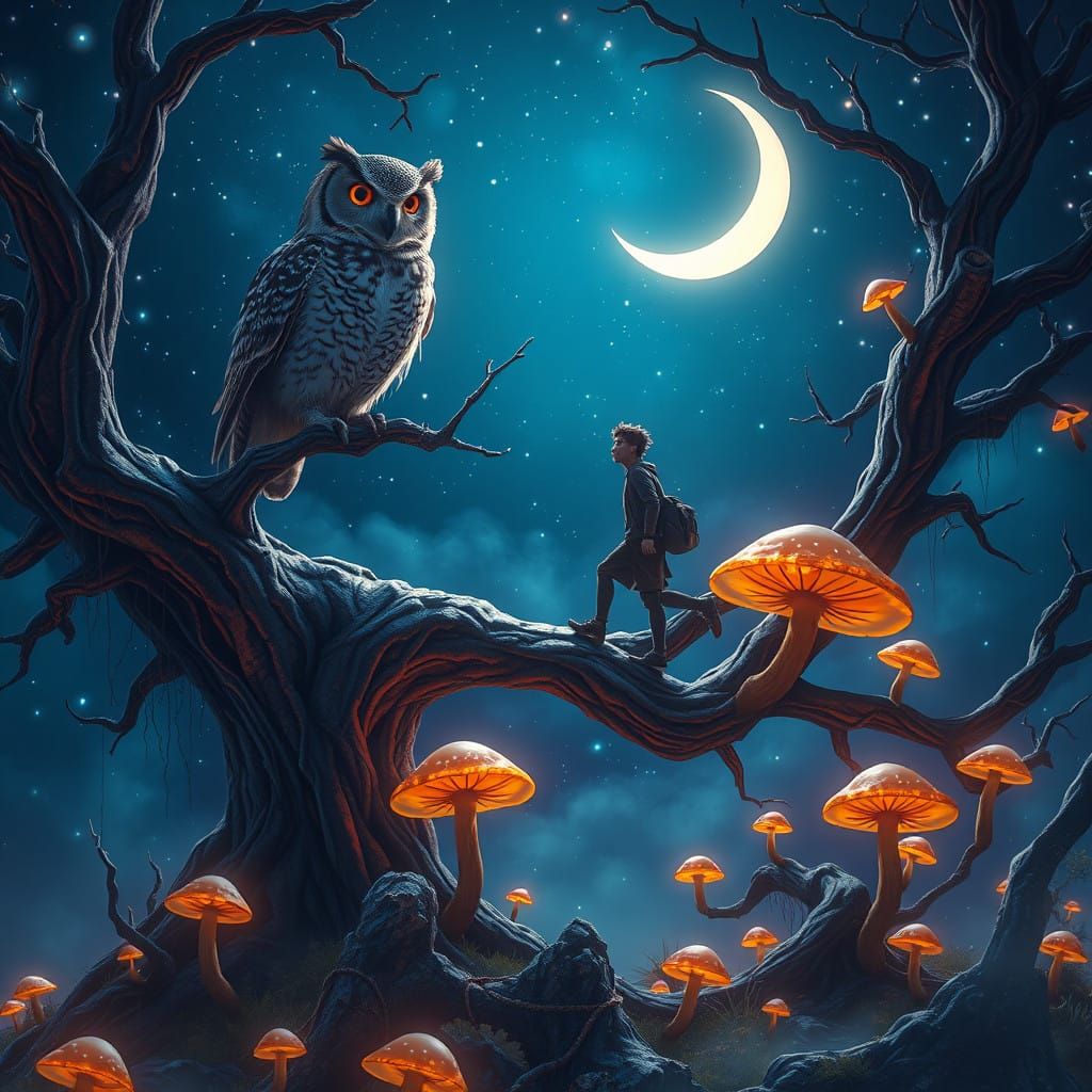 Mystical Starry Night Guardian