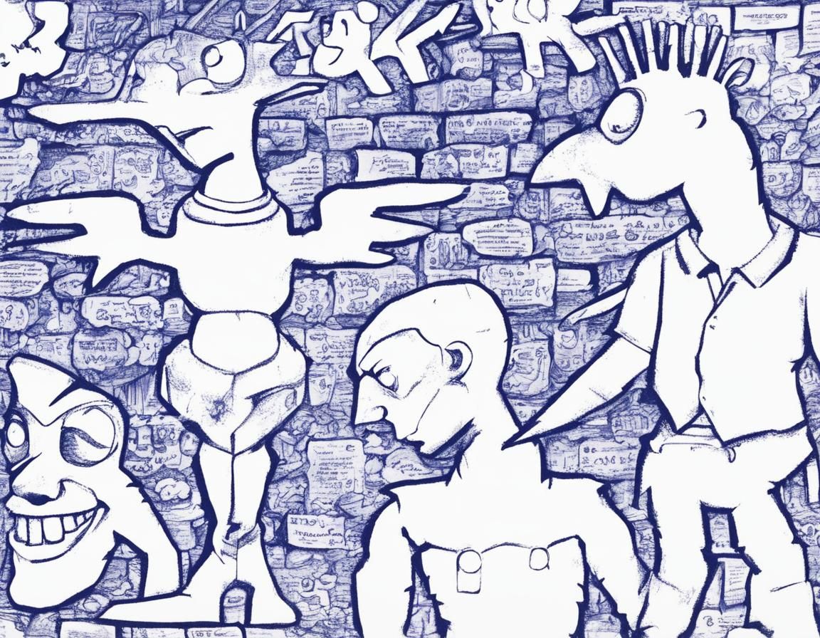 Mutant Gang in Hyper Detailed Ink Drawings