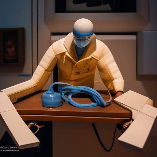 Chewing Gum Coders Repairing Porcelain Machine