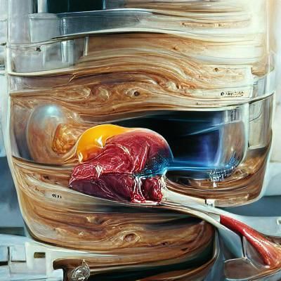 Science-Themed Oil Painting in Gurney Style