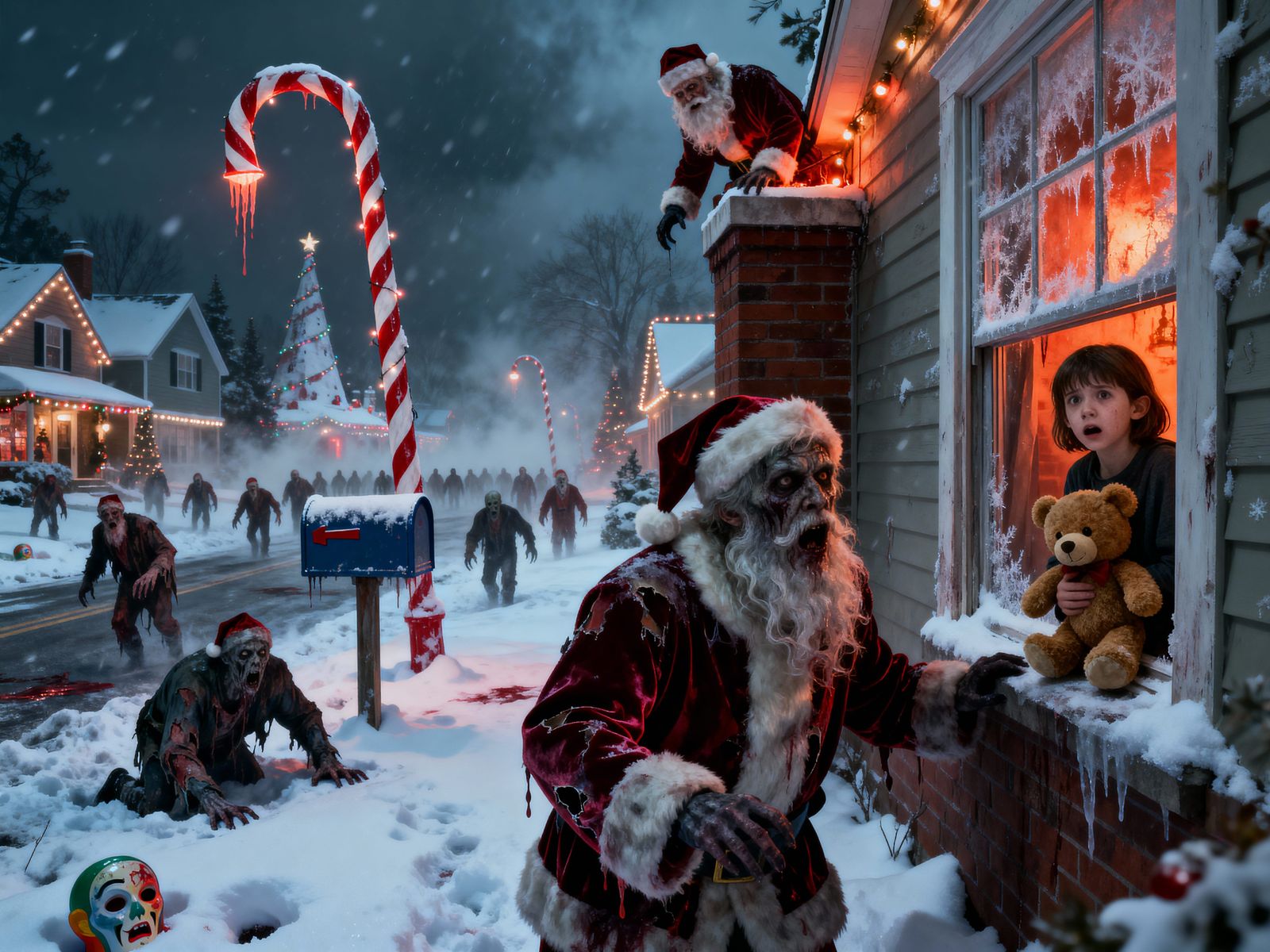 Undead Santas Invade Snowy Suburbia in Horror Fantasy