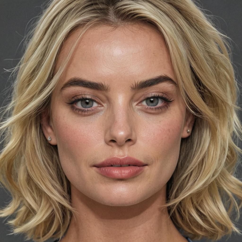 AI-Generated Portrait of Margot Robbie