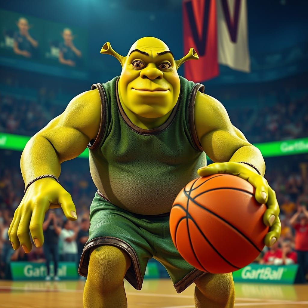 Ogre Baller: Shrek Dominates the Court