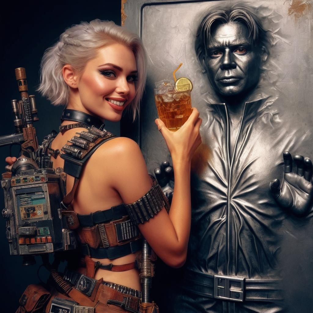 Tank Girl says cheers to Hans Solo