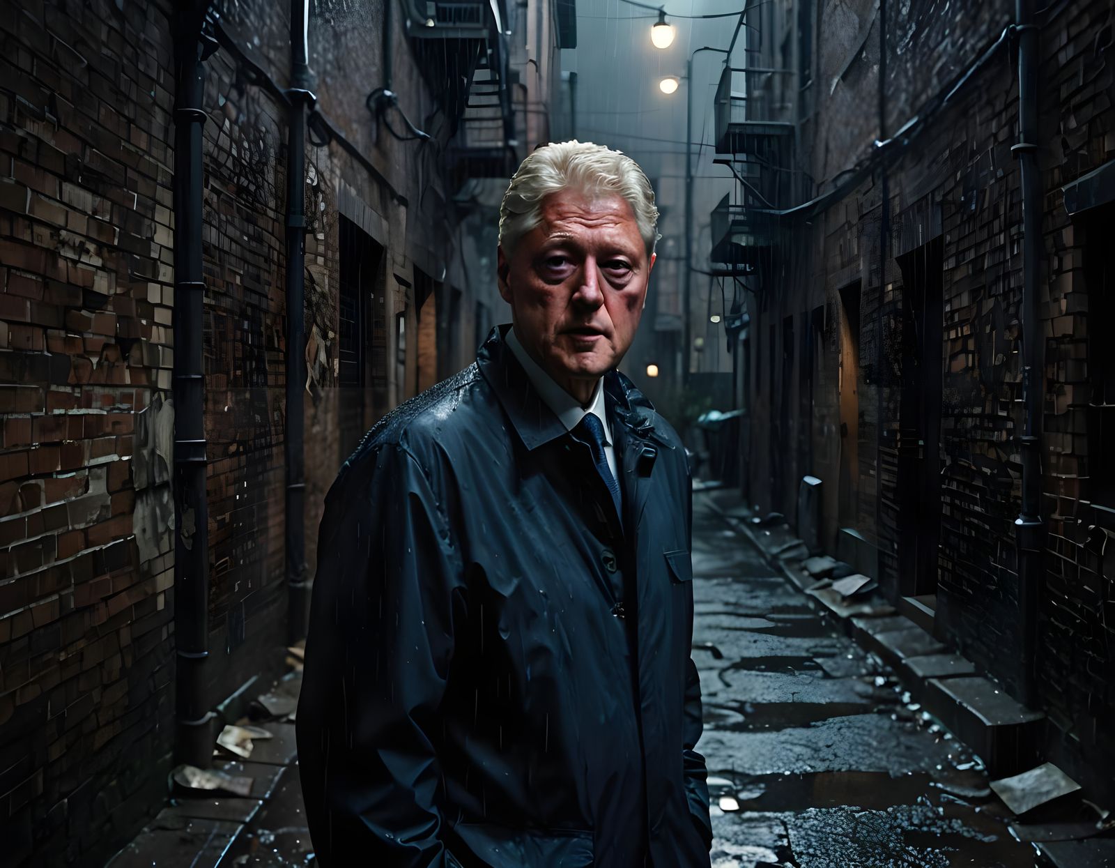 Dark and Evil Depiction of Bill Clinton