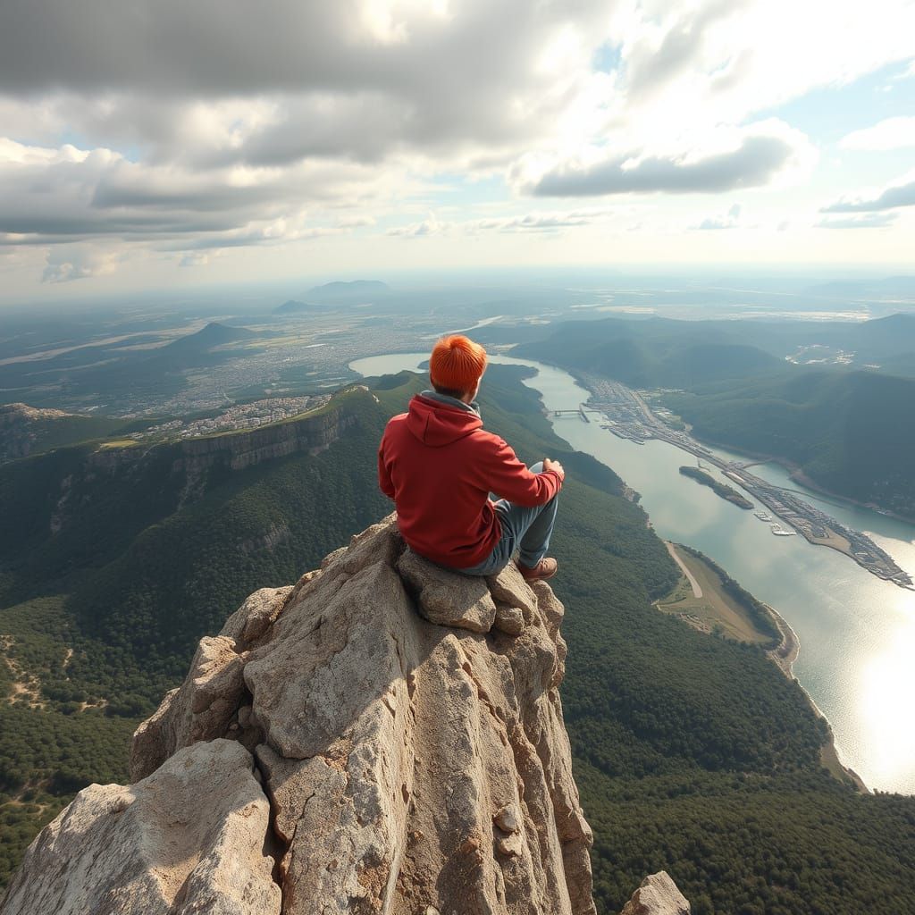 AI Generated Image of a High Vantage Point