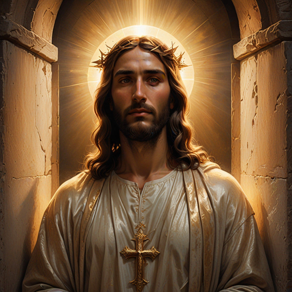 Jesus Christ Illuminated in Majestic Glory