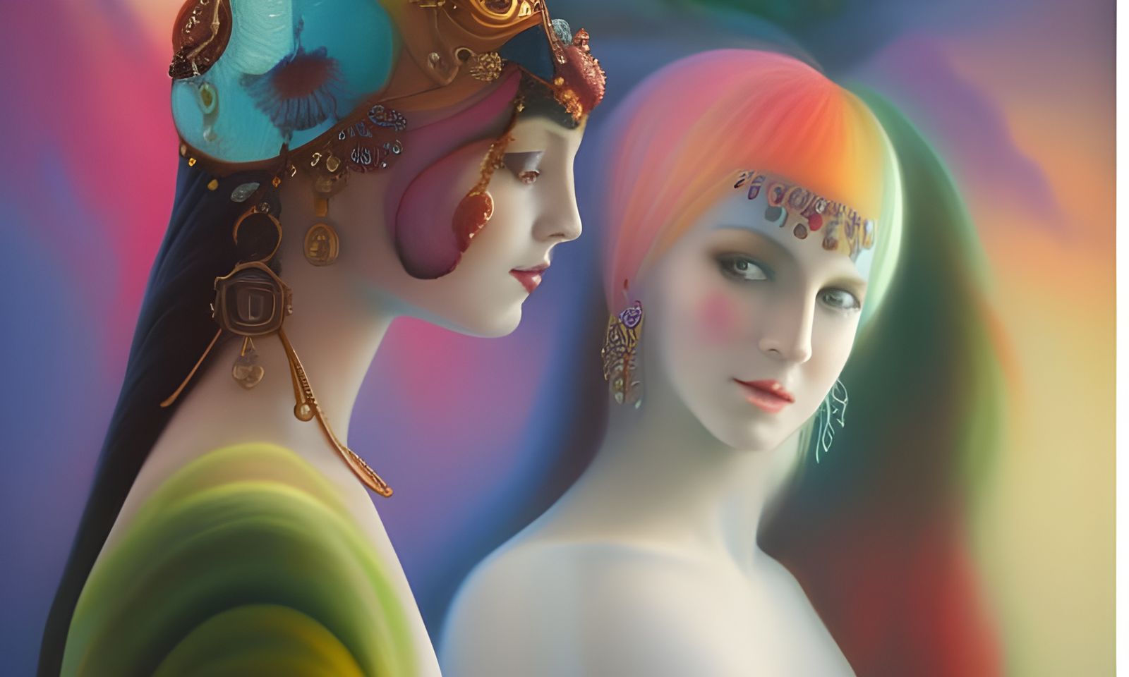 Ethereal Submarine Gypsy City at Sunset